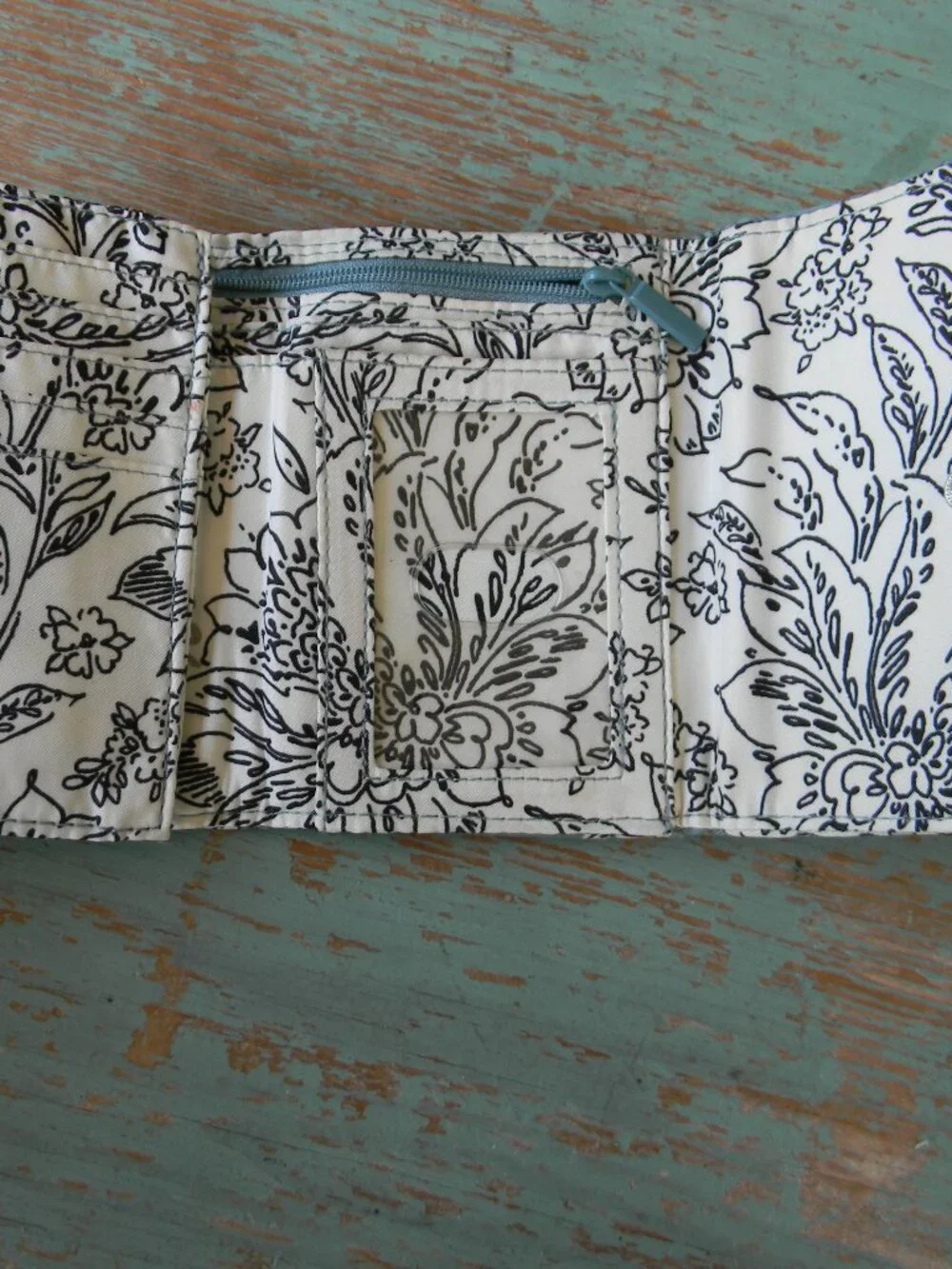 Vera Bradley TIGER LILY SMALL COMPACT RFID TRIFOLD WALLET